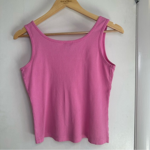Timing Y2K Sequin Tank Top. Size: Large. Color: Bubblegum Pink. - Picture 4 of 4
